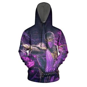 Mortal Kombat Hoodie - Unisex 3D Print Pullover Drawstring Hoodie