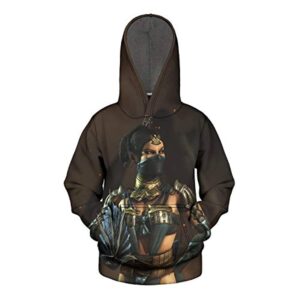 Mortal Kombat Hoodie - Unisex 3D Print Pullover Drawstring Hoodie