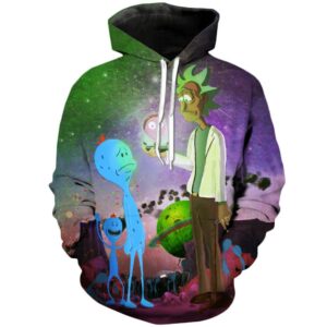 Mr. Meseeks and Rick and Morty 3D Printed Unisex Hoodies