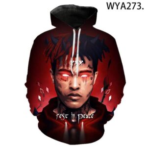 Music XXXTentacion Jacket - Hooded Rap Personality Hoodie Sweatshirt