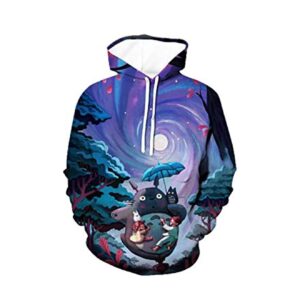 My Neighbor Totoro Hoodies - Teens Unisex 3D Hooded Sweatshirt