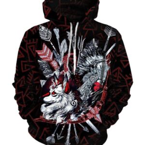 Native american Indians Hoodies - Pullover Black Hoodie