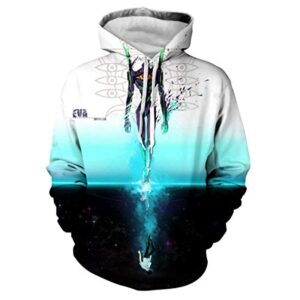 Neon Genesis Evangelion Hoodies - EVA 3D Print Cosplay Hoodie Sweatshirt with Front Pocket