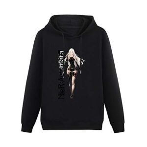 Nier Automata Hoodies - Black Pullover Hooded Sweater
