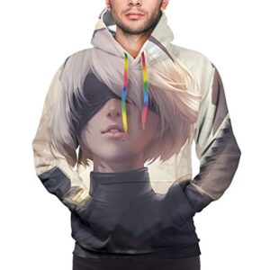 Nier Automata Hoodies - YoRHa No 2 Type B 2B 3D Print Pullover Hooded Sweater