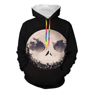 Nightmare Before Christmas Jack Skellington Print Hoodie Aadult