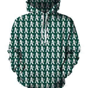 Oakland Athletics Hoodies - Pullover Green Hoodie
