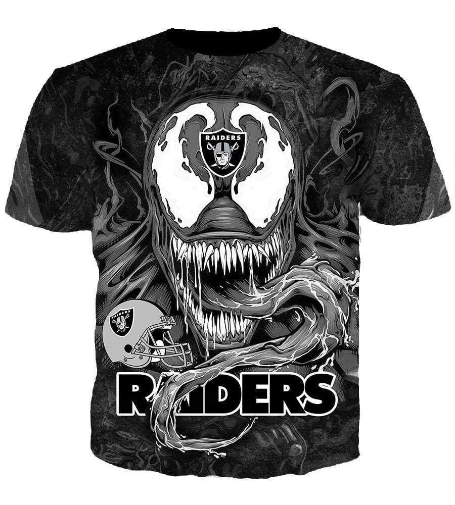 Okland Raiders Venom Hoodies - Pullover Black Hoodie - Image 4