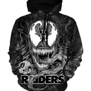 Okland Raiders Venom Hoodies - Pullover Black Hoodie