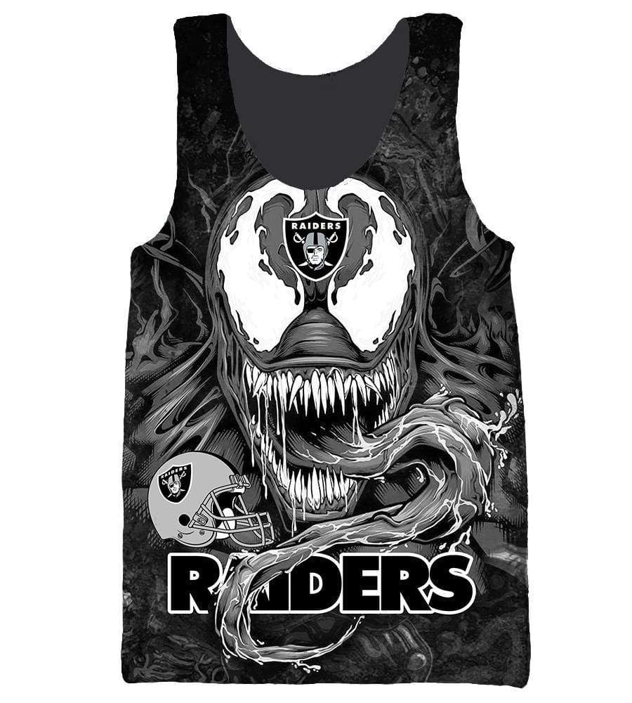Okland Raiders Venom Hoodies - Pullover Black Hoodie - Image 5