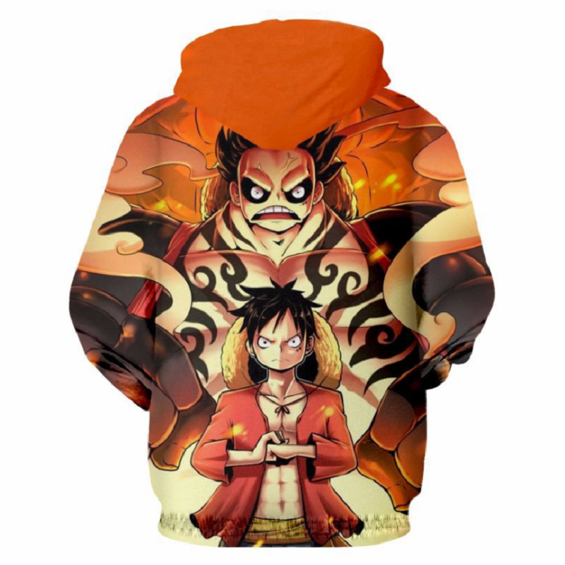One Piece Hoodie - Monkey D. Luffy Pullover Hoodie - Image 2