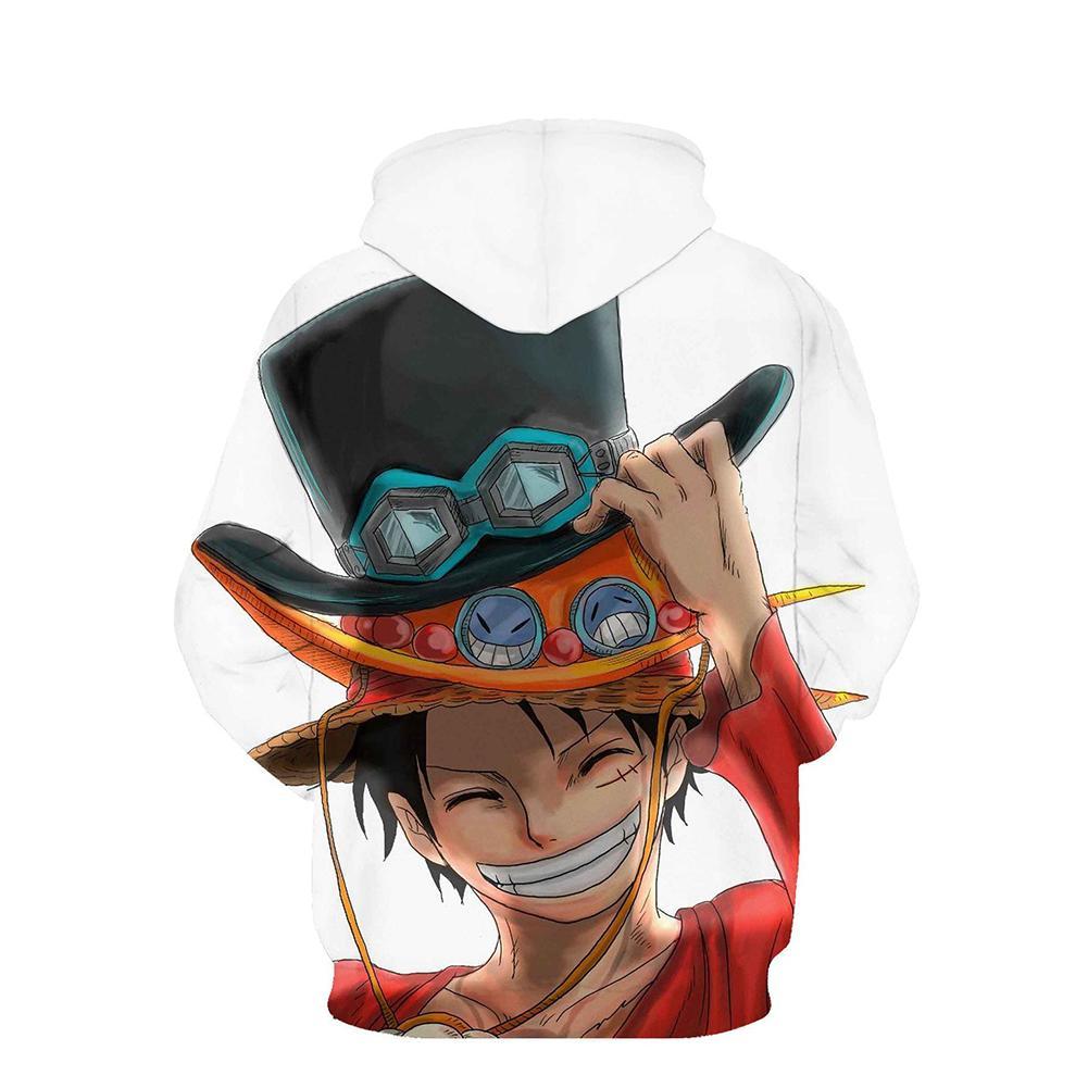 One Piece Hoodie - Monkey D. Luffy Pullover Hoodie - Image 2