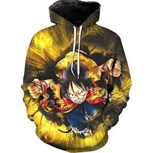 One Piece Monkey D. Luffy Hoodies - 3D Pullover Sweatshirt