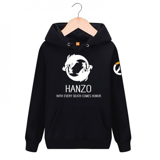 Overwatch Hanzo Hoodies - Pullover Black Hoodie