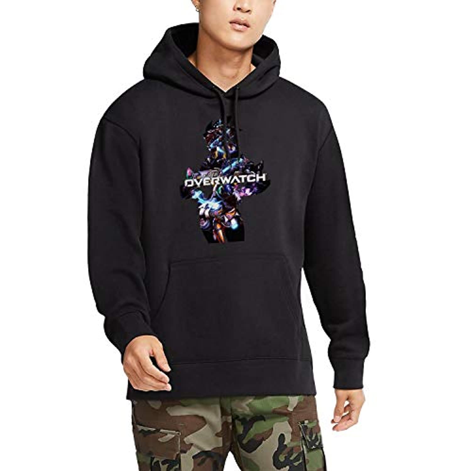 Overwatch Hoodie - Black Hooded Pullover Sweatshirt - Image 2