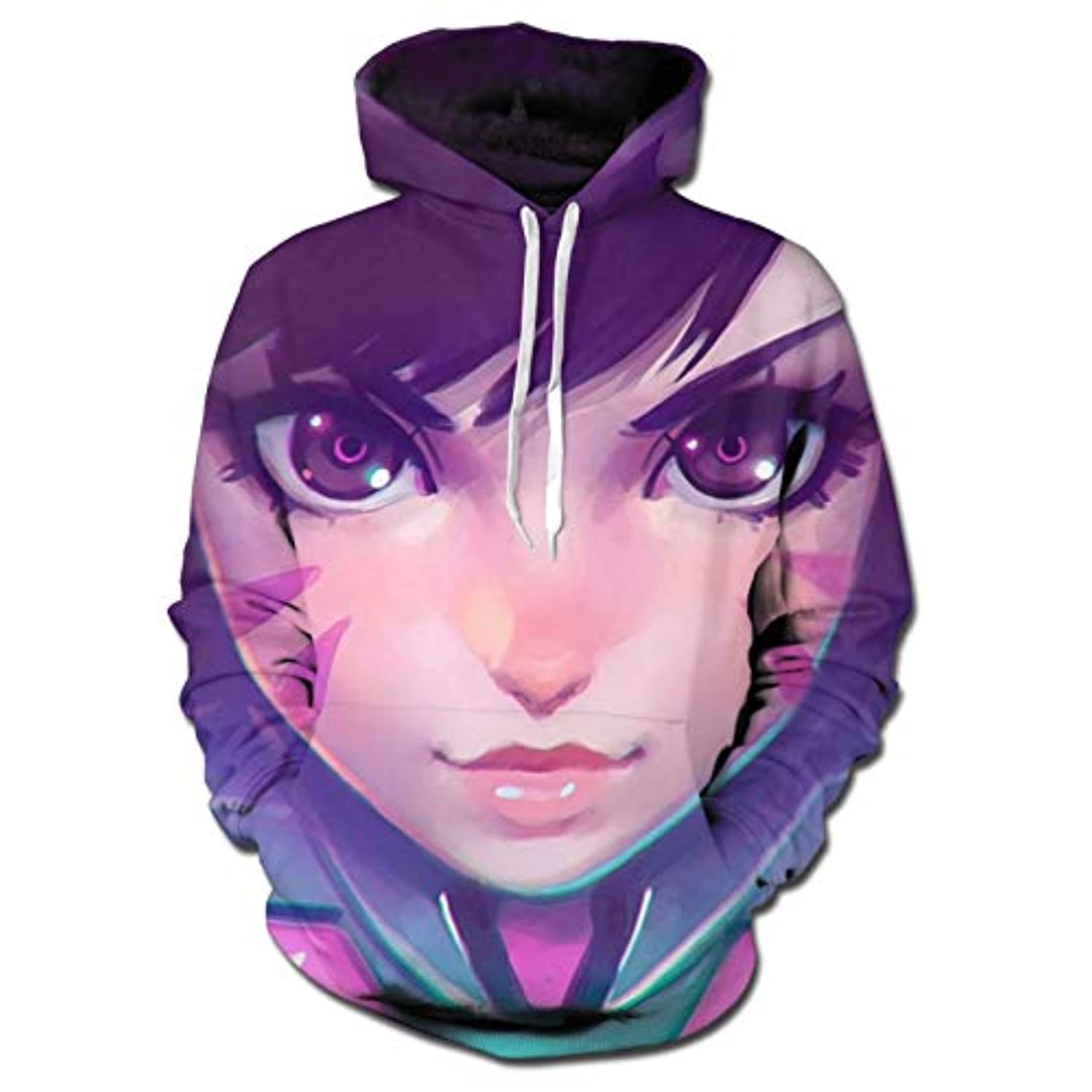 Overwatch Hoodie - D.Va 3D Print Hooded Pullover Sweatshirt