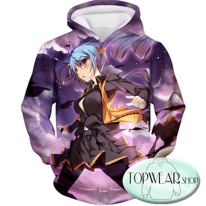 Pokemon Sweatshirts - Cute Blue Haired Pokemon Trainer Sweatshirt - Image 3