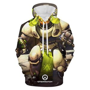 Overwatch Hoodie - Orisa 3D Print Hooded Pullover Sweatshirt