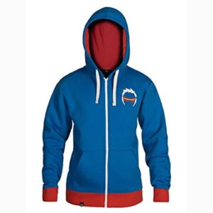 Overwatch Hoodie - Overwatch Ultimate Soldier: 76 Blue Zip-Up Hoodie
