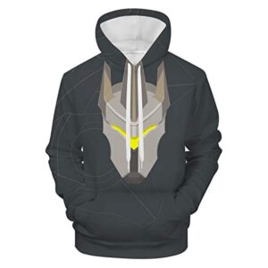 Overwatch Hoodie - Reinhardt 3D Print Hooded Pullover Sweatshirt