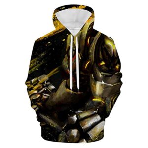 Overwatch Hoodie - Reinhardt 3D Print Hooded Pullover Sweatshirt