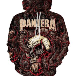 Pantera Hoodies - Pullover Red Hoodie
