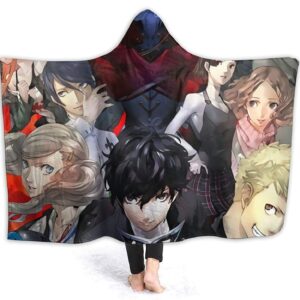 Persona 5 Warm Hooded Blanket - Flannel Blanket