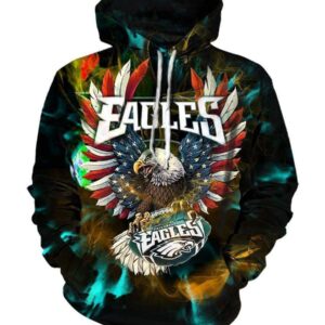 Philadelphia Eagles Hoodies - Pullover Black Hoodie