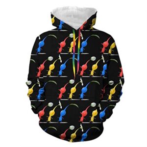 Pikmin Hoodies - Unisex 3D Print Hooded Sweatshirt Pullover Hoody