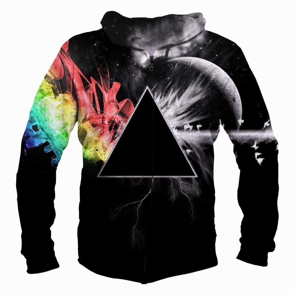Pink Floyd Hoodies - Pullover Black Hoodie - Image 2