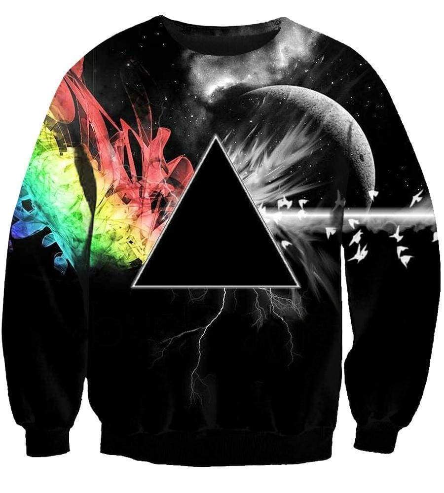 Pink Floyd Hoodies - Pullover Black Hoodie - Image 3