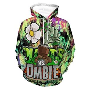 Plants vs Zombies Hoodies - 3D Print Pullover Gaming Hoodie