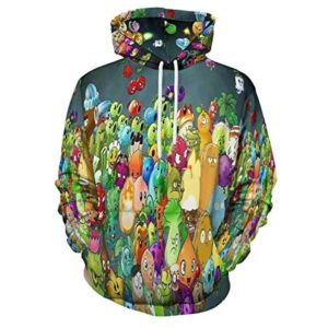 Plants vs Zombies Hoodies - 3D Print Pullover Gaming Hoodie