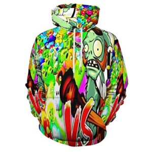 Plants vs Zombies Hoodies - 3D Print Pullover Gaming Hoodie