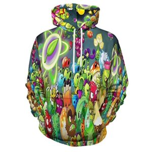 Plants vs Zombies Hoodies - 3D Print Pullover Gaming Hoodie