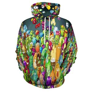 Plants vs Zombies Hoodies - 3D Print Pullover Gaming Hoodie