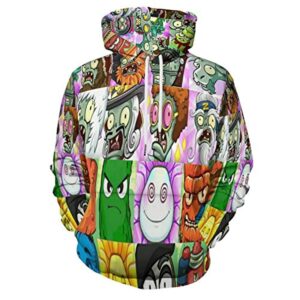 Plants vs Zombies Hoodies - 3D Print Pullover Gaming Hoodie