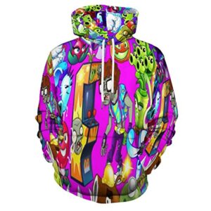 Plants vs Zombies Hoodies - 3D Print Pullover Gaming Hoodie