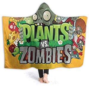 Plants Vs. Zombies Hooed Blankets - 3D Print Wearable Blanket Hoodie