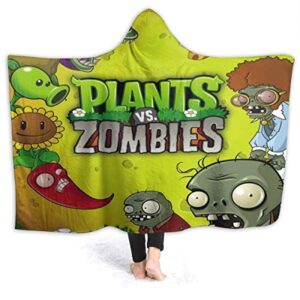 Plants Vs. Zombies Hooed Blankets - 3D Print Wearable Blanket Hoodie