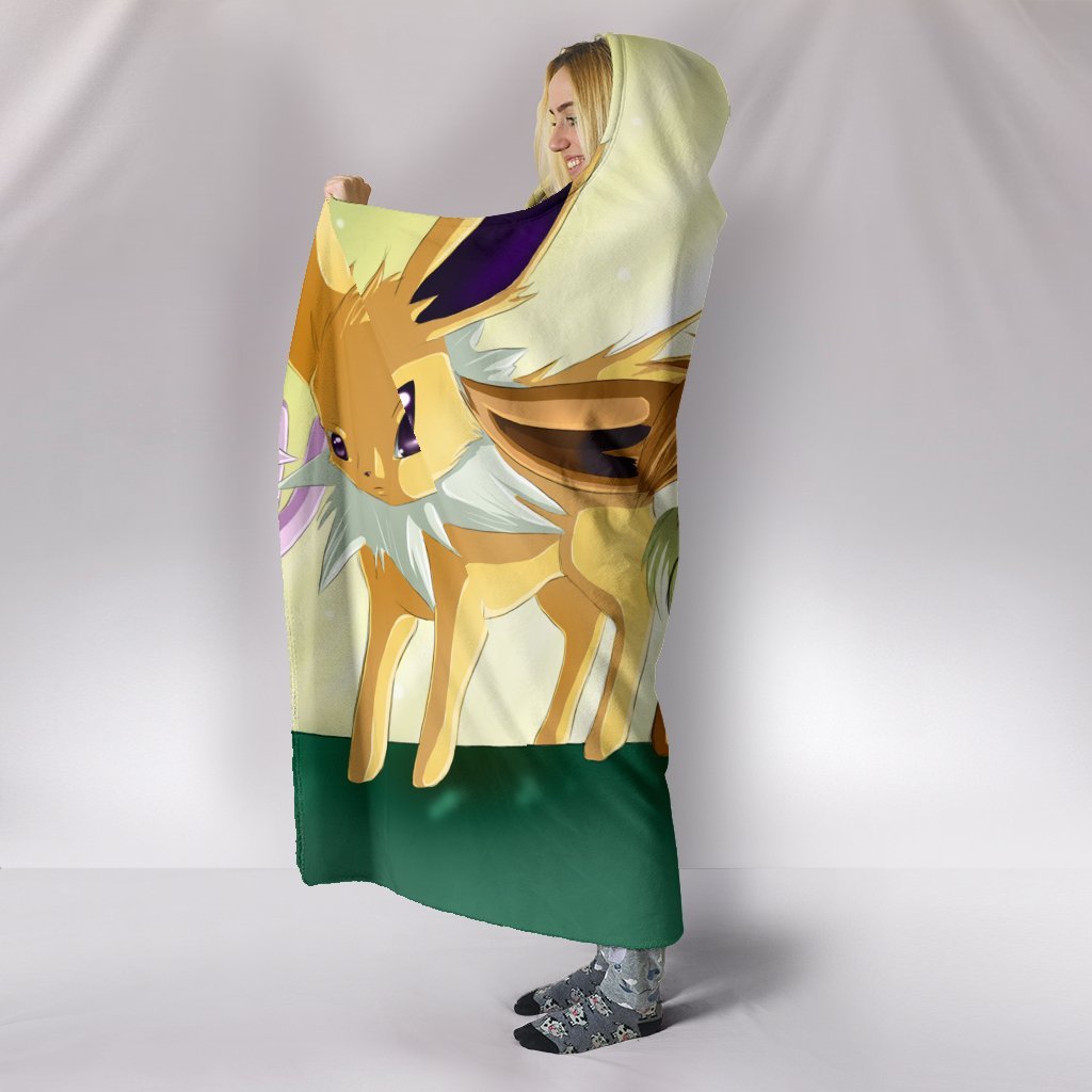 Pokemon Eevee Hooded Blanket - So Cute White Blanket - Image 3