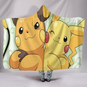 Pokemon Hooded Blankets - Pokemon Raichu Pikachu Hooded Blanket