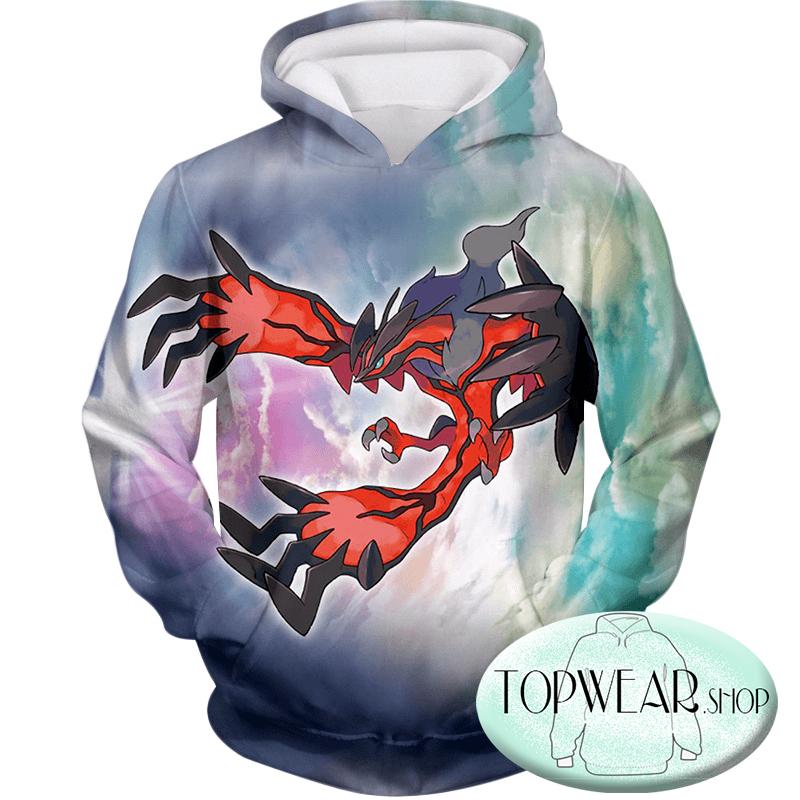 Pokemon Sweatshirts - Dark Flying Pokemon Yveltal Sweatshirt - Image 3