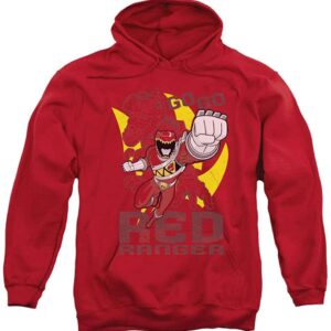 Power Rangers Men's Go Red Pullover Hoodie