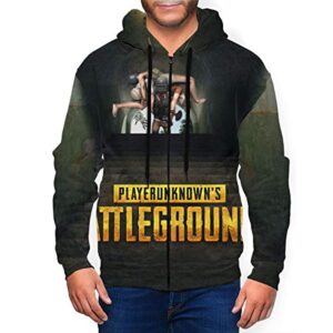 PUBG Hoodies - 3D Print Game Playerunknown's Battlegrounds Pullover with Pockets Indigo