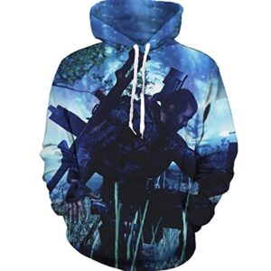 PUBG Hoodies - 3D Print Game Playerunknown's Battlegrounds Pullover with Pockets