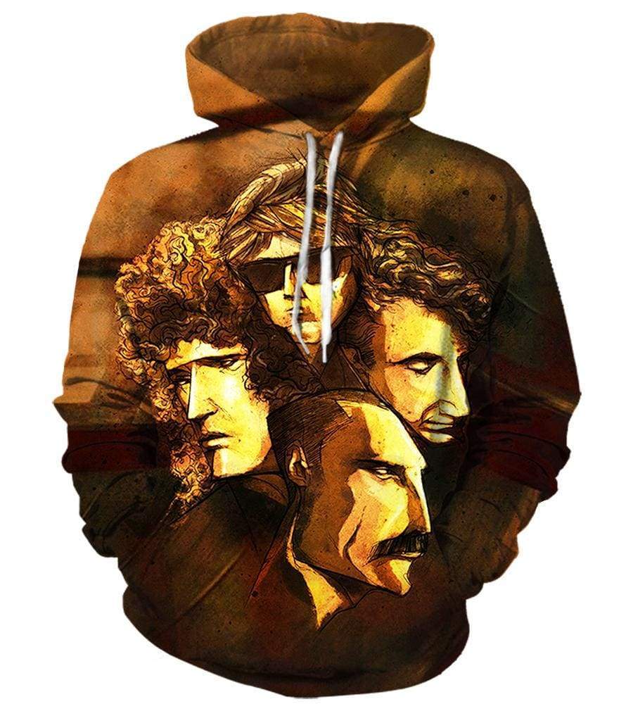 Queen Hoodies - Pullover Yellow Hoodie