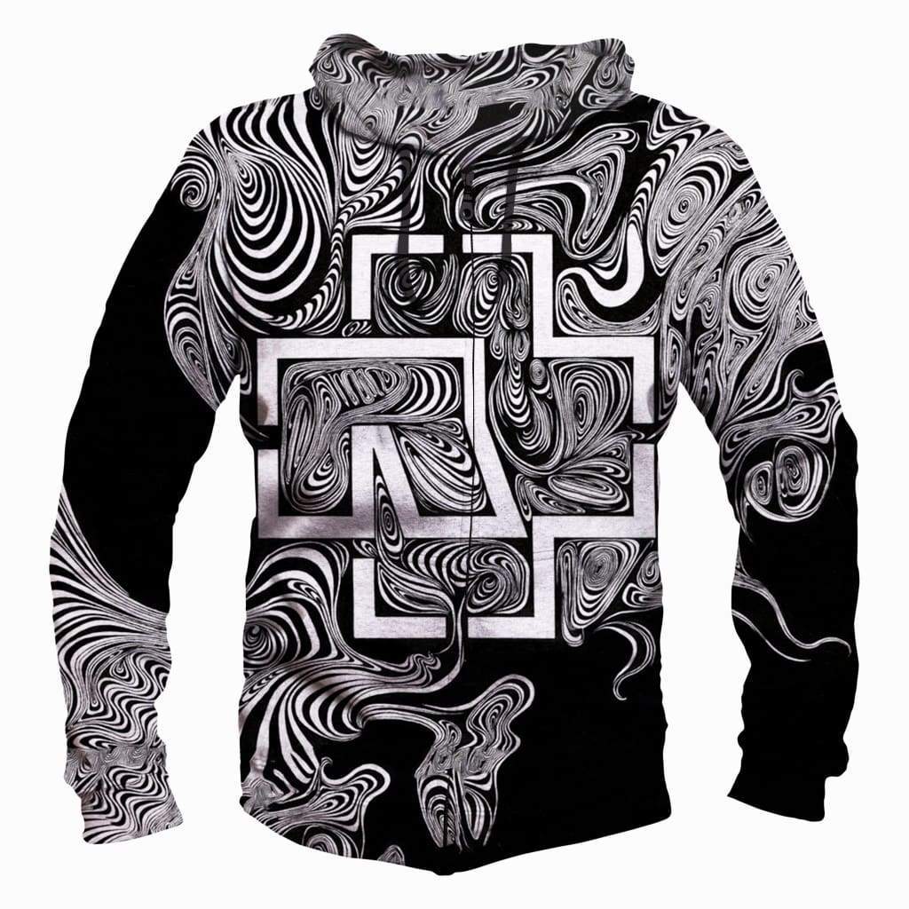 Rammstein Hoodies - Pullover Grey Hoodie - Image 2