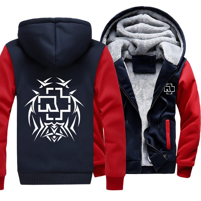 Rammstein Jackets - Solid Color Rammstein Series Nirvana Fleece Jacket - Image 2
