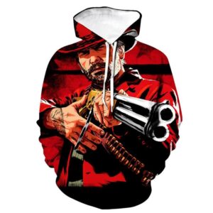 Red Dead Redemption 2 Hoodies - Game 3D Print Hooded Sweatshirt